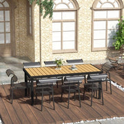 Tavolo da pranzo - Alluminio - Plastica - 8 Persone - Naturale