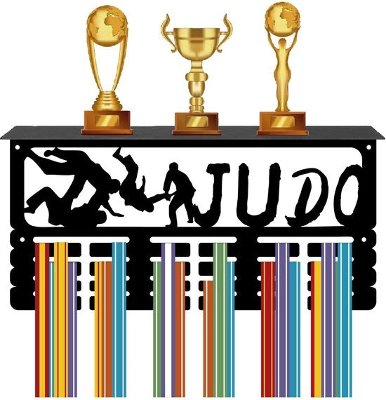 Supporto per Medaglie per Judo con 24 Haken e Plank