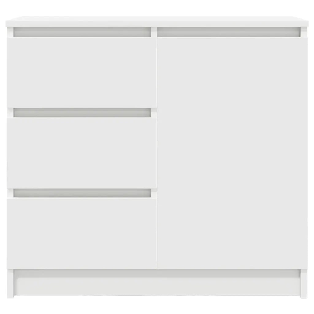 Credenza con Cassetto-Buffet-Armadio da cucina Bianco 71x35x65 cm in Legno Multistrato 392932