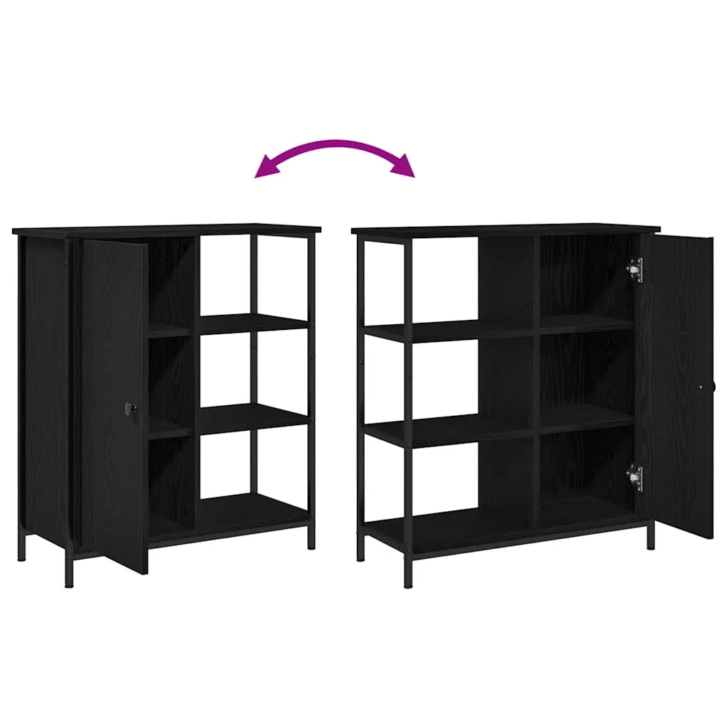 Credenza Rovere Nero 70 x 30 x 80 cm 869090
