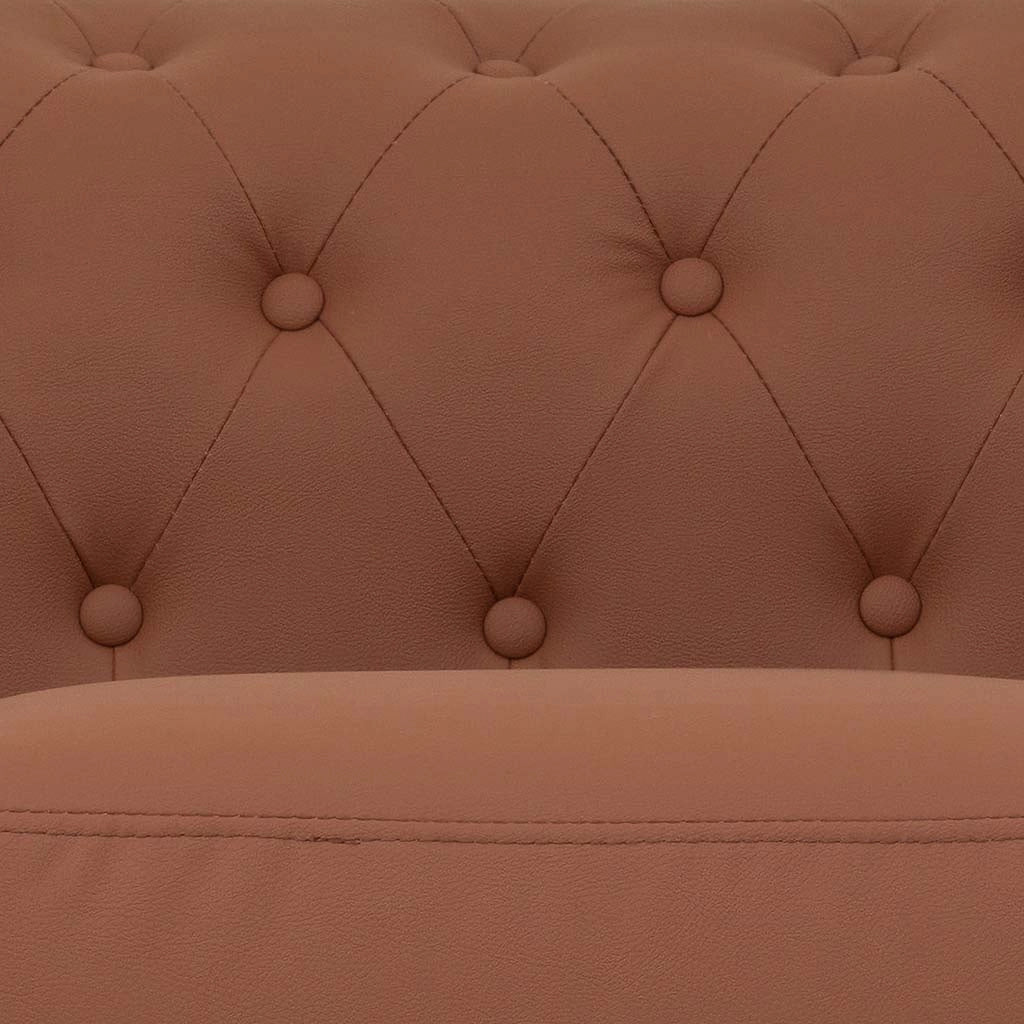 Divano in mousse color moka 199x82x76h cm