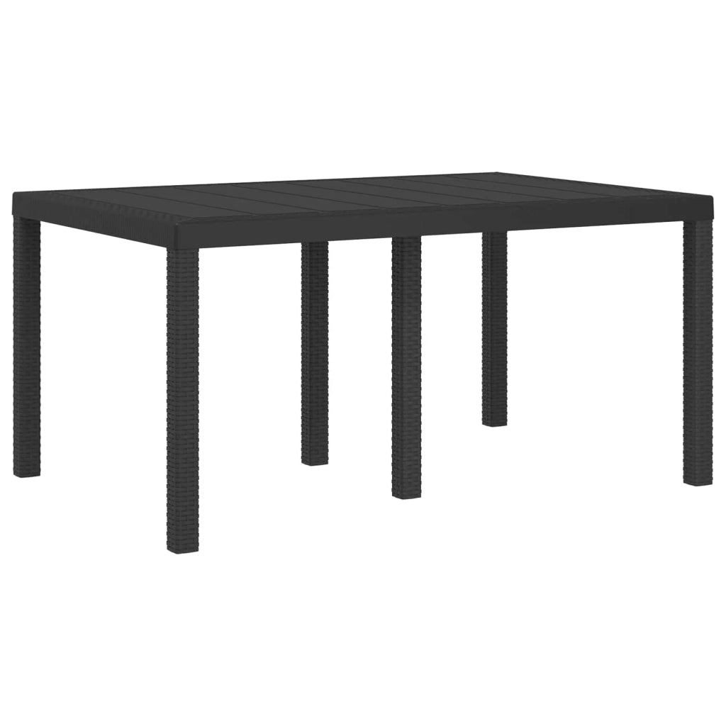 Set da Pranzo per Giardino 5 pcs Antracite e Tortora PP 3430057