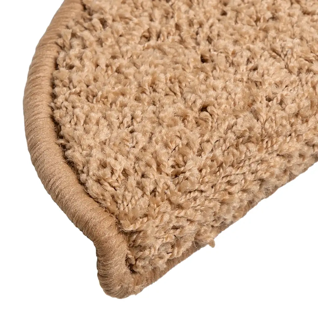 Tappetini per scale 20 pz 56x17x3 cm Beige Semicircolari 3365839