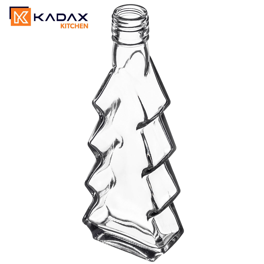 KADAX Butelka choinka 200ml pakiet 5szt z zakętką