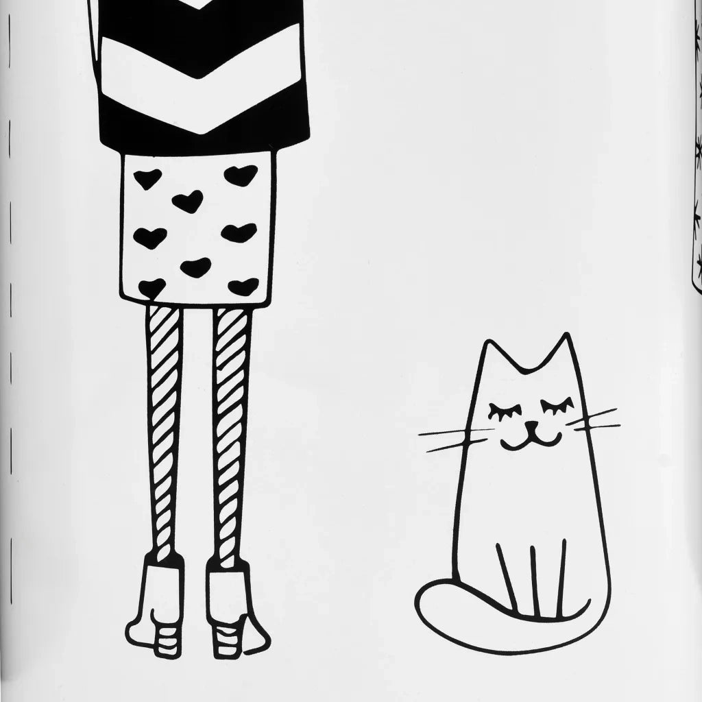 Porta Ombrelli con Disegni di Ragazze in Acciaio Bianco CFW5250570