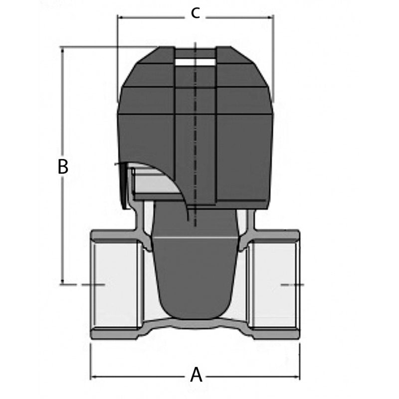 VALVOLA IN BRONZO 3/8 BRONZE VALVE 2'