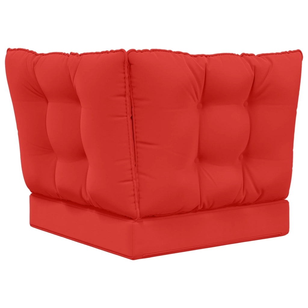 Cuscino per divano da esterno 3 pcs Rosso Poliestere 900801