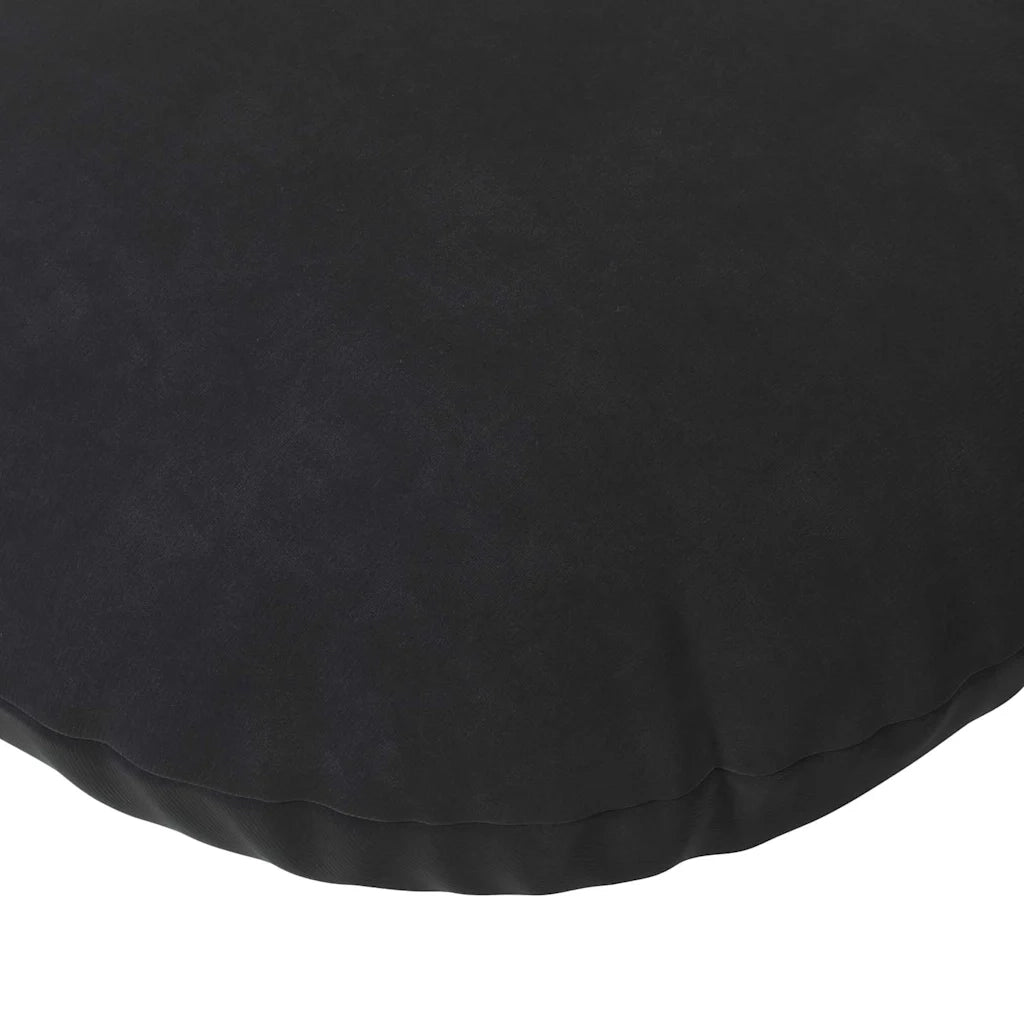 Cuscini per Seduta 2 pcs Nero Ø30 x 13 cm Velluto 42014106