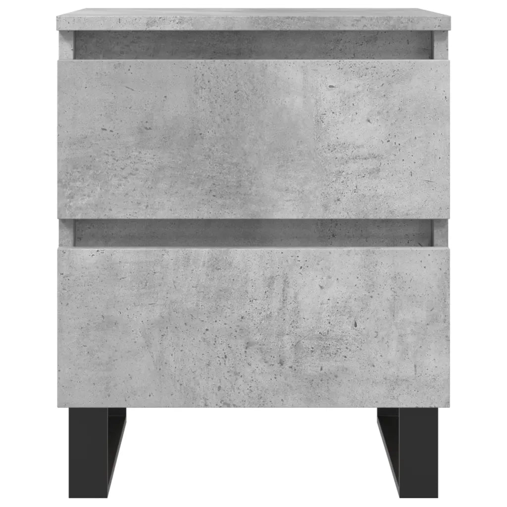 Comodino-Tavolino da notte Grigio Cemento 40x35x50 cm in Legno Multistrato 923406