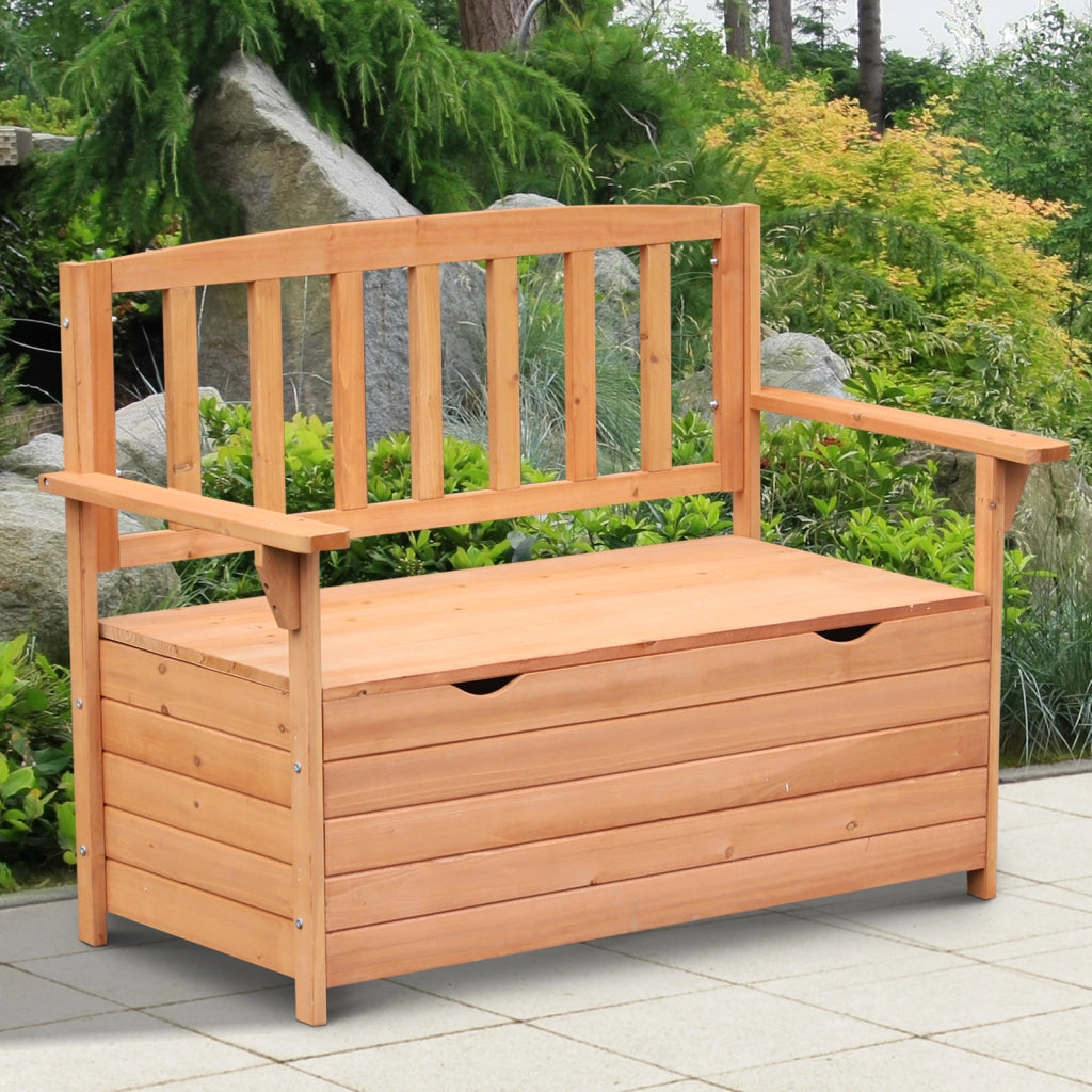 Panchina da Giardino 2 Posti con Contenitore ¨C Xylo ¨C Legno