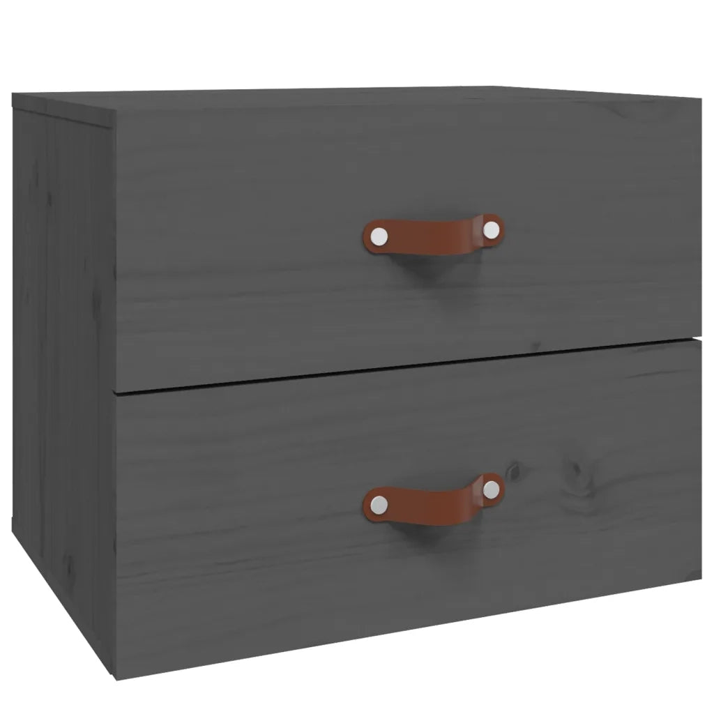 Comodini a Muro 2 pz Grigio 50x36x40 cm 820981