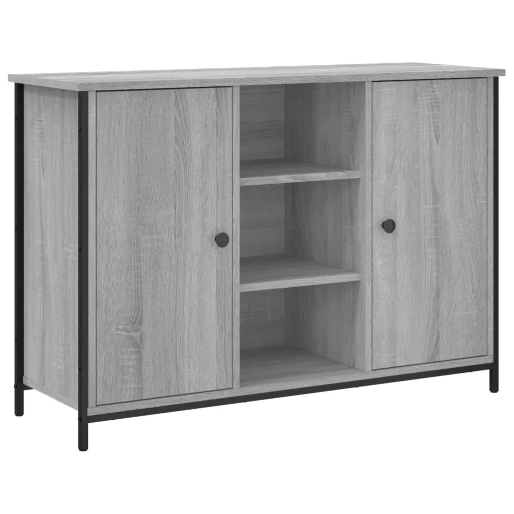 Credenza-Buffet-Armadio da cucina Grigio Sonoma 100x35x70 cm in Legno Multistrato