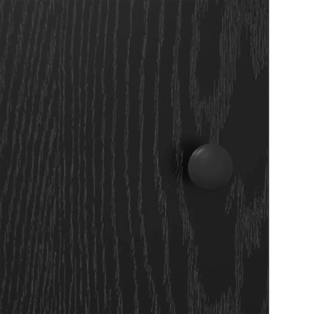 Armadio da Notte Rovere Nero Legno ingegnerizzato 8007635