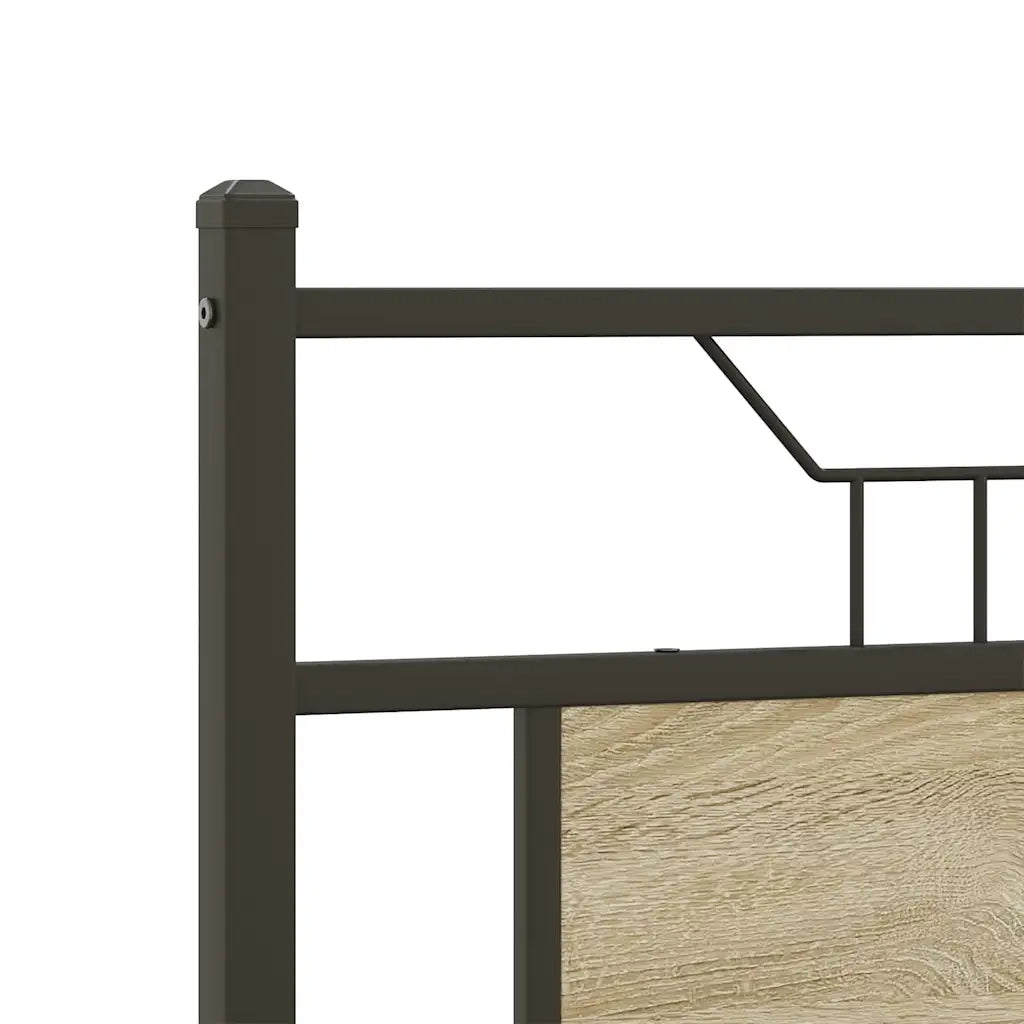 Giroletto senza Materasso-Struttura Letto Rovere Sonoma 140x190cm in Truciolato 756756