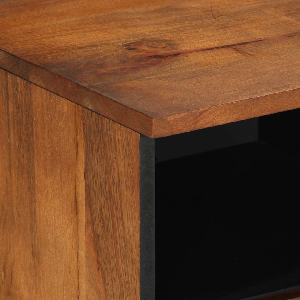 Mobile TV Marrone miele 70 x 33 x 46 cm Legno di mango massello 4018737