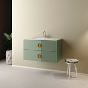 MOBILE BAGNO SOSPESO SENZA SPECCHIO MODELLO SOLE 90CM - BASE SOSPESA -LAVABO - STONE GREY -SPECCHIO ESCLUSO  - MOB