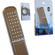 Trade Shop - Doccetta Idroscopino Mono Getto Con Tubo E Supporto Per Rubinetti Doccia Vasca -