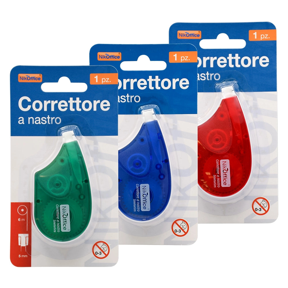 Correttore a Nastro Nastro x 12 Blister 5 mm 6 m