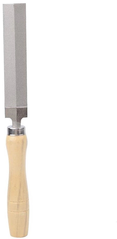 Asse da legno con maniglia di legno - 125mm - Acciaio - Vetro - Affilatura - Lavorazione del legno - Attrezzo da giardino