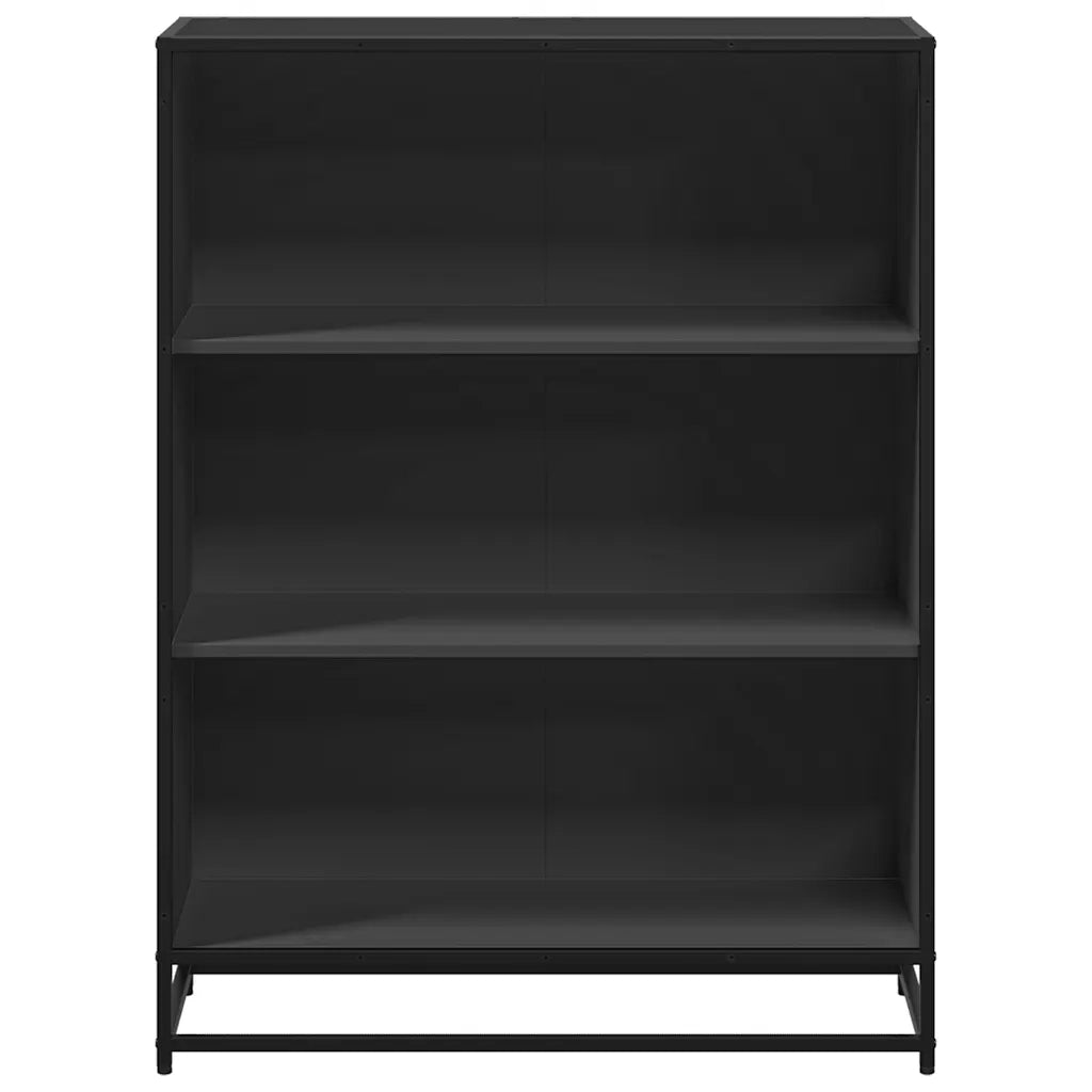 Libreria Nera 80,5x35x107,5 cm in Legno Multistrato 849119