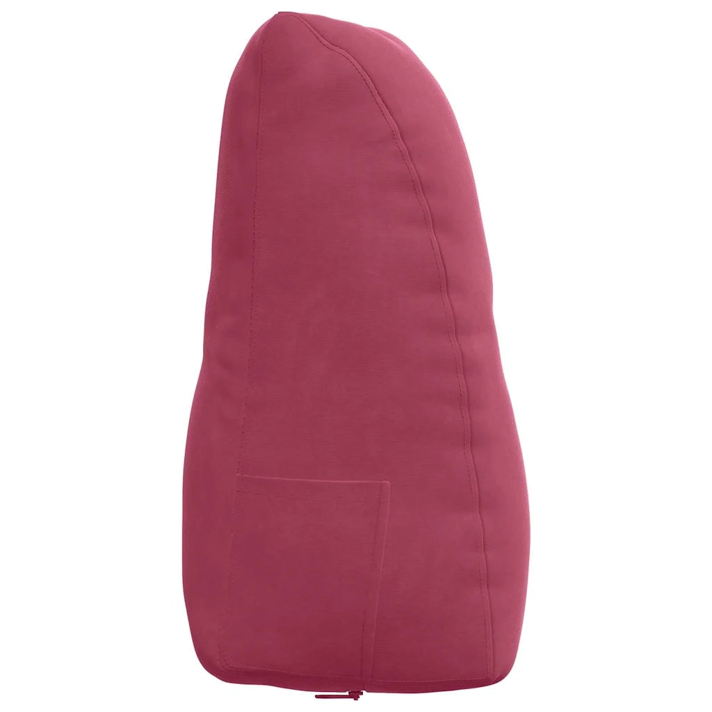 Cuscino per Schiena | Cuscino dorsale Rosso Vino 80 x 24 x 50 cm Velluto