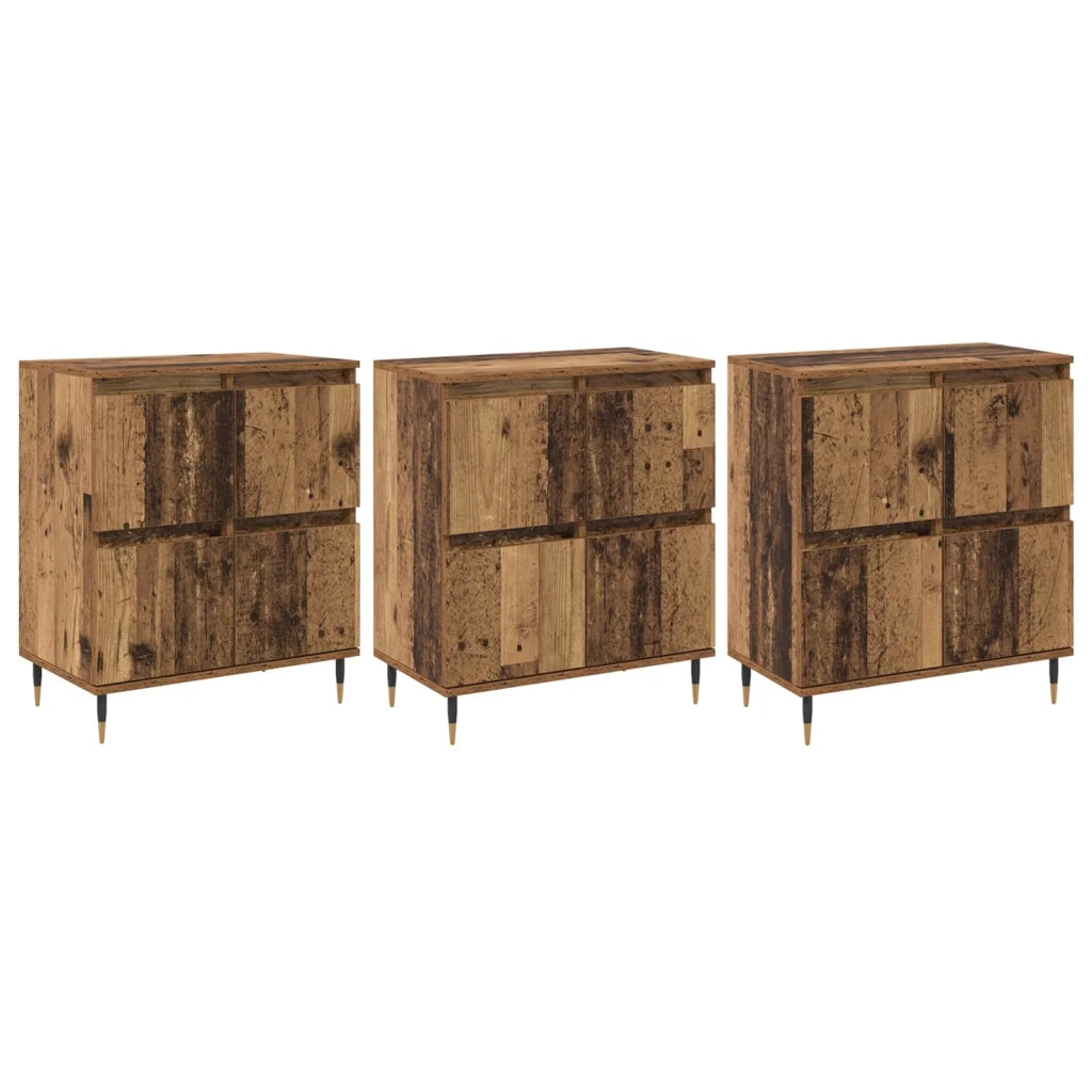 Armadio 3 pcs Legno vecchio 60 x 35 x 70 cm 3394509