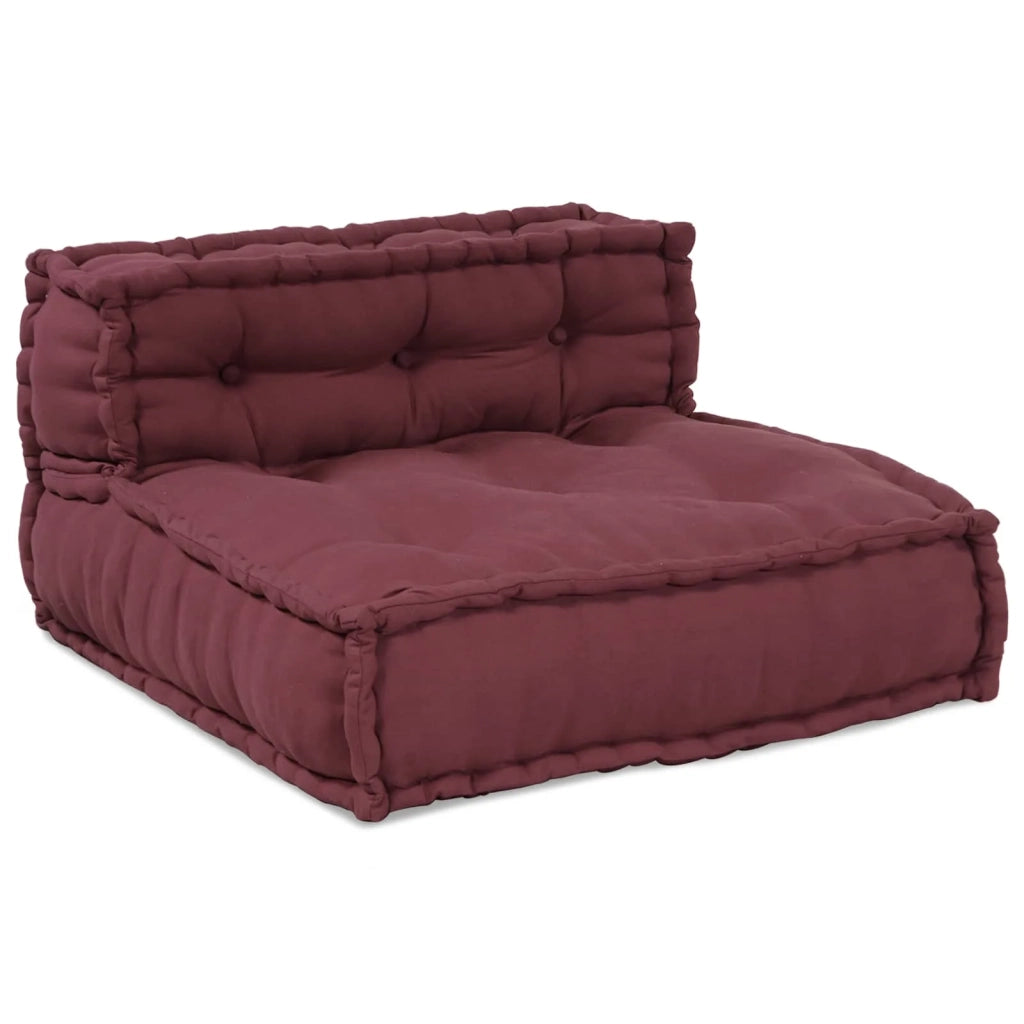 Unità di Divano Modulare 4 pcs Bordeaux Tessuto 3315073
