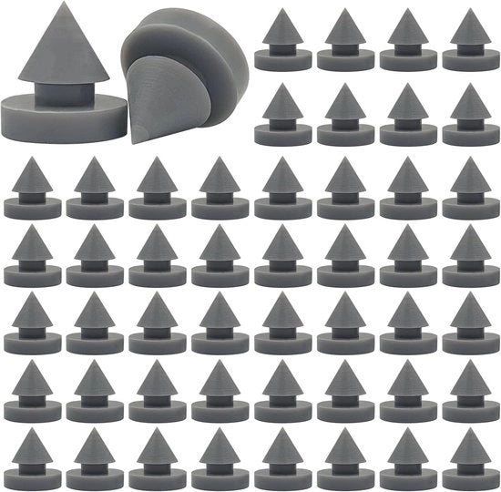 Dampi in gomma per porte in metallo - 50 pezzi - Heavy Duty