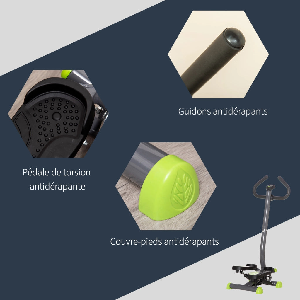 Stepper Fitness ¨C Minimal ¨C Grigio Verde Nero