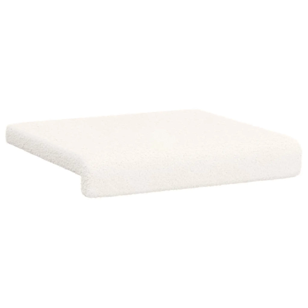 Cuscino per panchina 2 pcs Tessuto Sherpa Crema 42043073