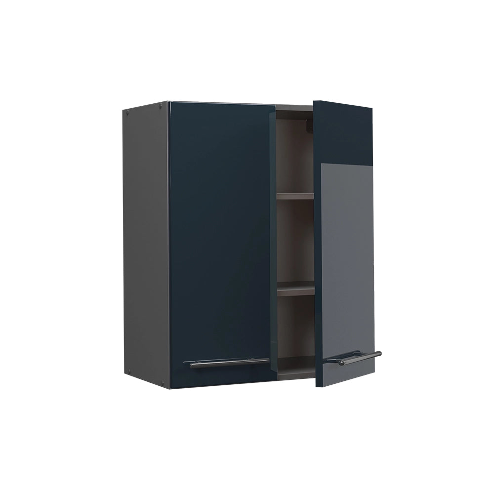 Pensile da cucina Fame-Line Blu scuro lucido/Antracite 60 cm Vicco