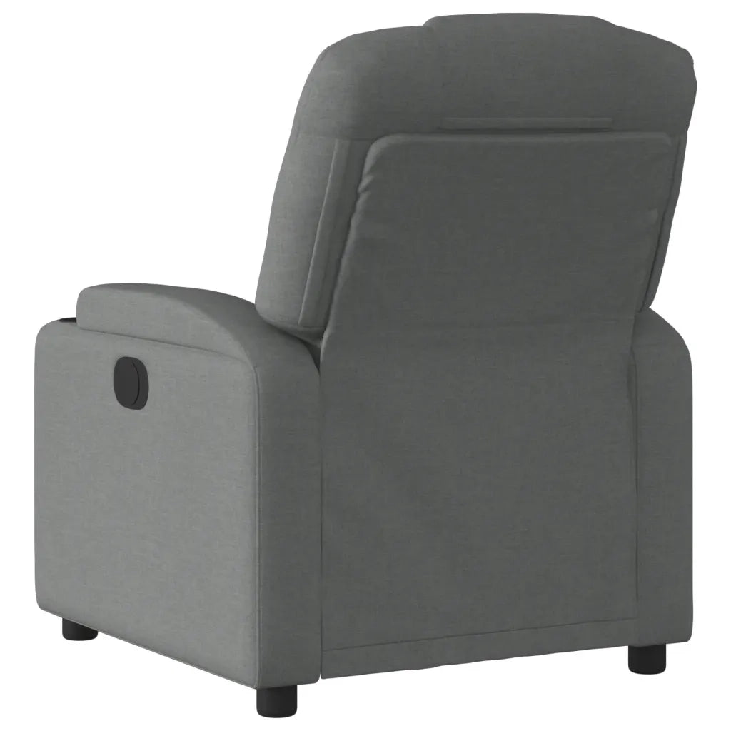 Poltrona reclinabile in tessuto grigio scuro 3205509