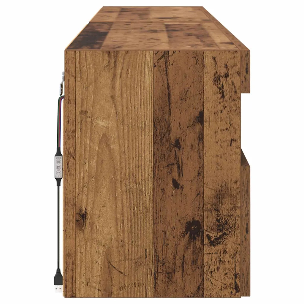 Mobiletti TV da Parete 2 pcs Legno vecchio 80 x 30 x 40 cm 882978