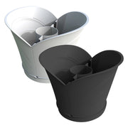 VASO TULIPANO IN SET CM34,5X19X30H BIANCO