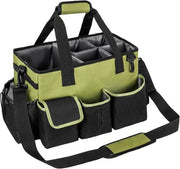 Organizzatore di Pulizia, Borsa di Pulizia con Maniglione, Borsa di Pulizia con Altezza Regolabile e Cinturino con Spalline, Grande Borsa per Pulizia per Casa, Auto e Bagno, Verde (Solo Borsa)