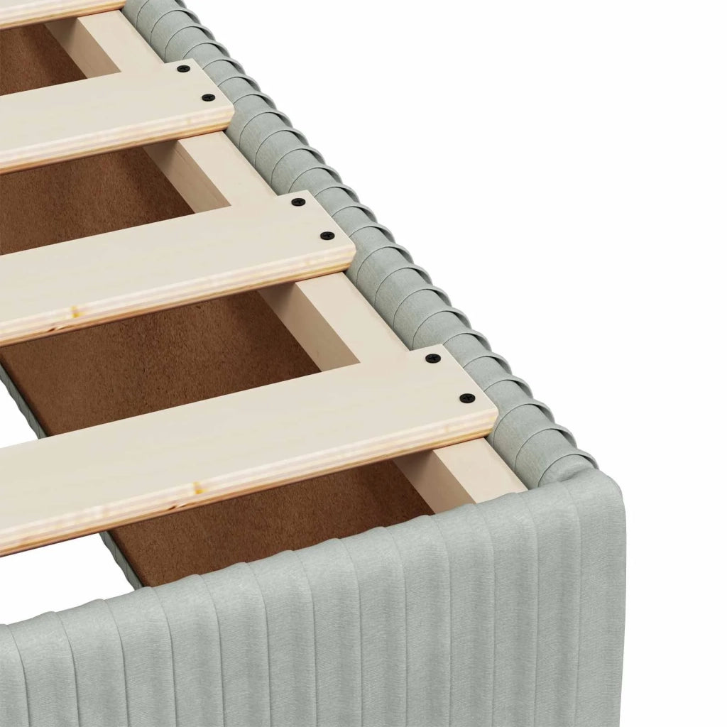 Letto box spring con materasso Grigio Chiaro 100 x 200 cm 3451625