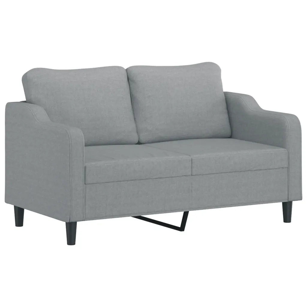 Divano a 2 Posti-Sofa 2 Posti Grigio Chiaro 140 cm in Tessuto 161140