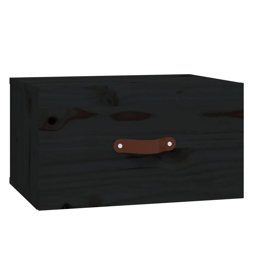 Comodini a Muro 2 pz Neri 40x29,5x22 cm 820995