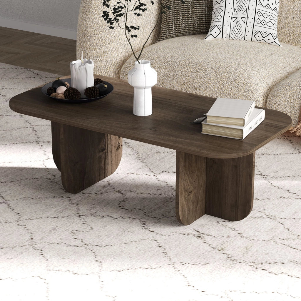 Tavolino in legno "Becaj" - 120 x 60 x 41 cm - Noce