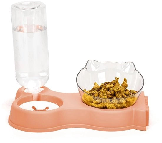 Automatico alimentatore e becher per gatti - multifunzionale - 1 pezzo
