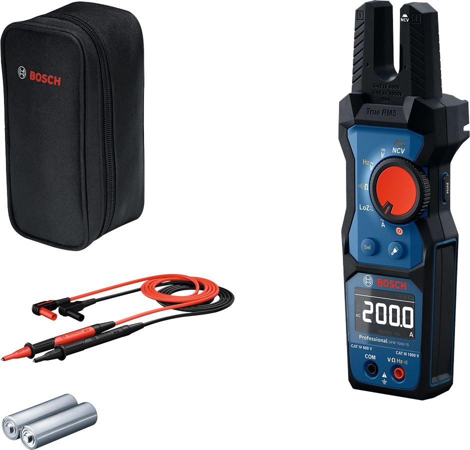 Pinza amperometrica Bosch GMF 1000-15 con forcella max 1000V