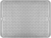 40 x 30 cm mat antisud e antiscivolo in silicone per servizio - grigio chiaro