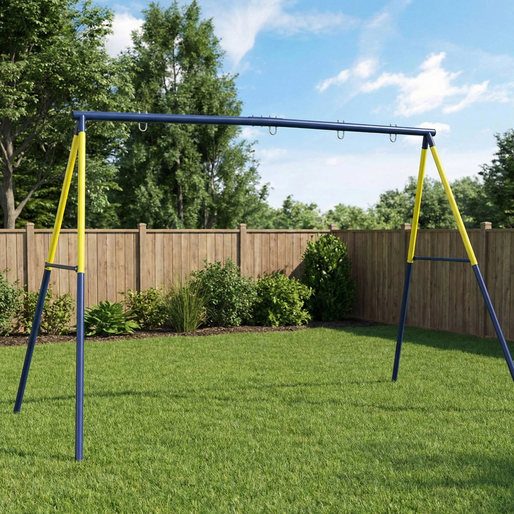 Altalena per Bambini ¨C Minimal ¨C 2 Posti Metallo Blu