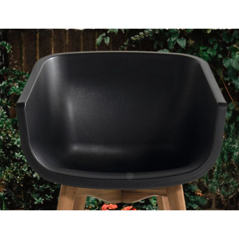 Set di 2 sedie AMALIA Eucalyptus HARTMAN â€“ Nero