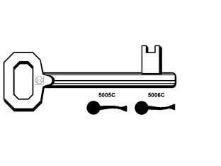 CHIAVI PATENT PASSEPARTOUT CORNI- - 5005C - 5 pezzi SILCA