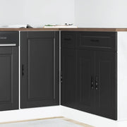 Mobiletto da cucina "Porto" nero in legno ingegnerizzato 854299