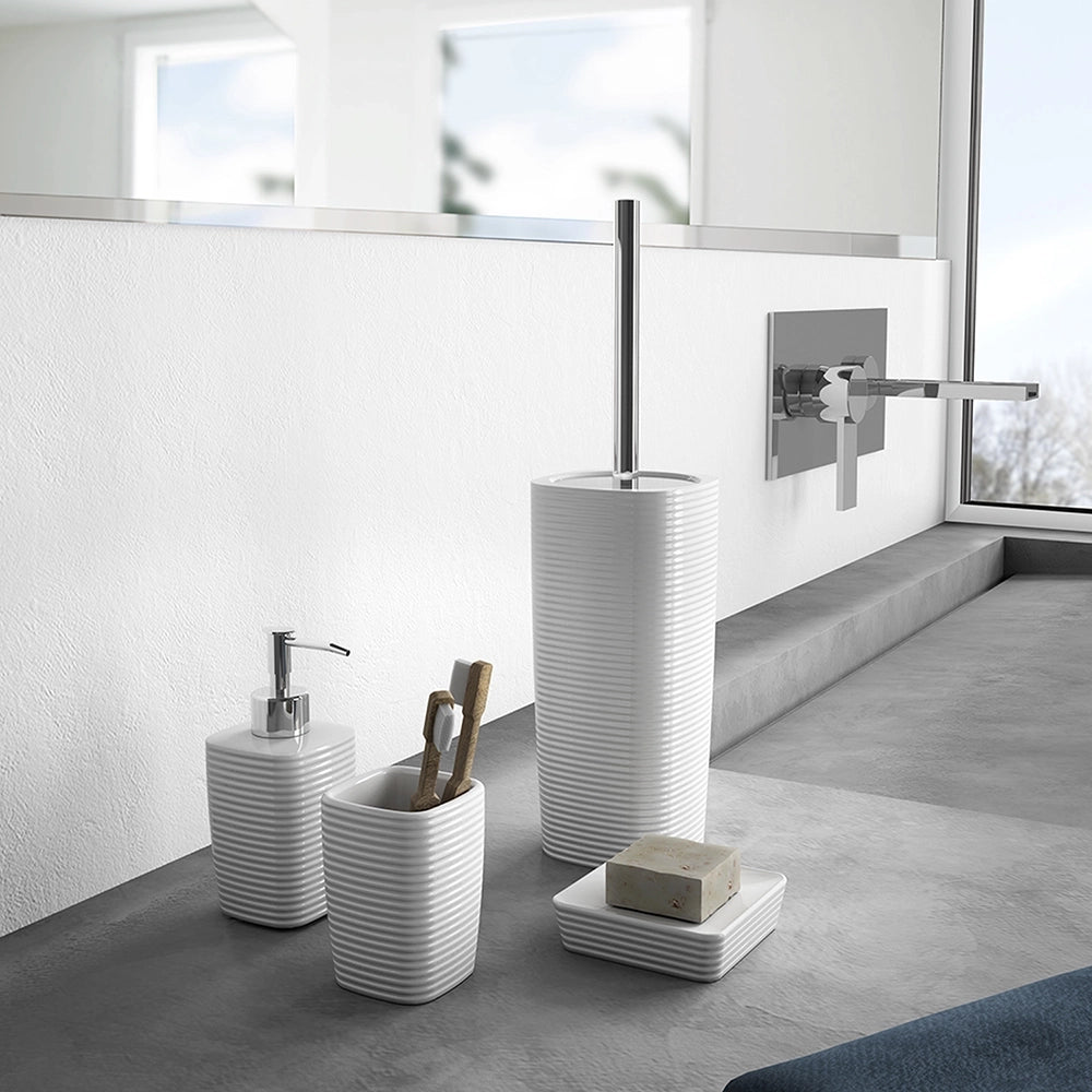 Portasapone Gedy in ceramica bianca | Kelly