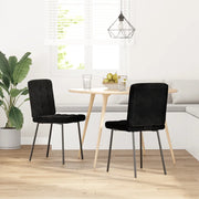 Sedie da Pranzo 2 pz Nere in Velluto 4101086