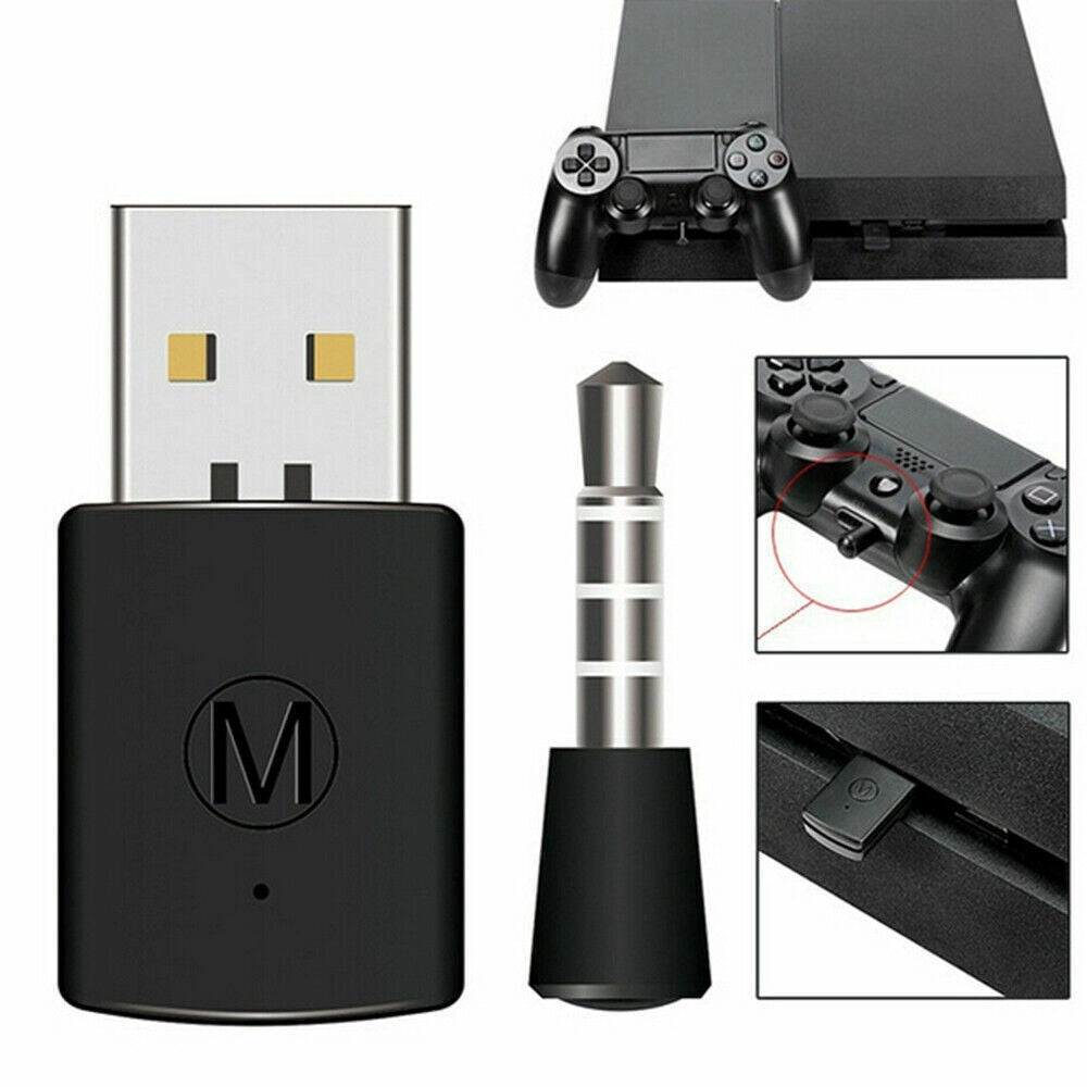 Trade Shop - Dongle Usb Bluetooth Ricevitore Adattatore Per Wireless Auricolare Cuffie Ps4 U108 -