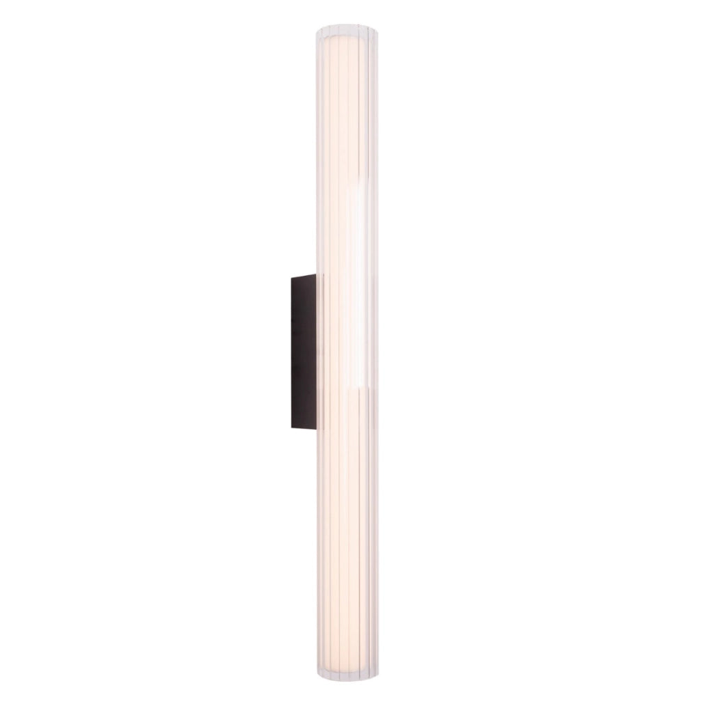Applique Maxlight FAYETTE nera 61cm LED 12W IP44 3000K